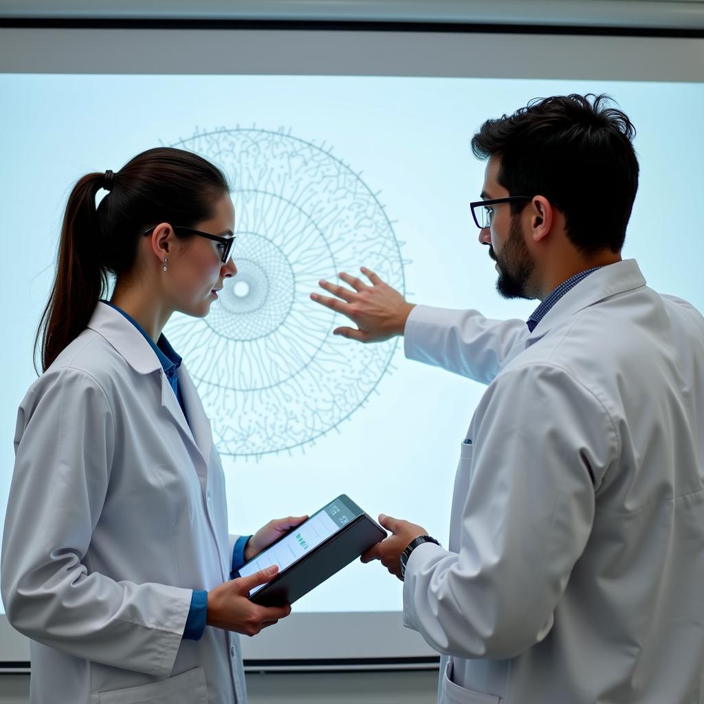 Research Scientists Collaborating on a Project