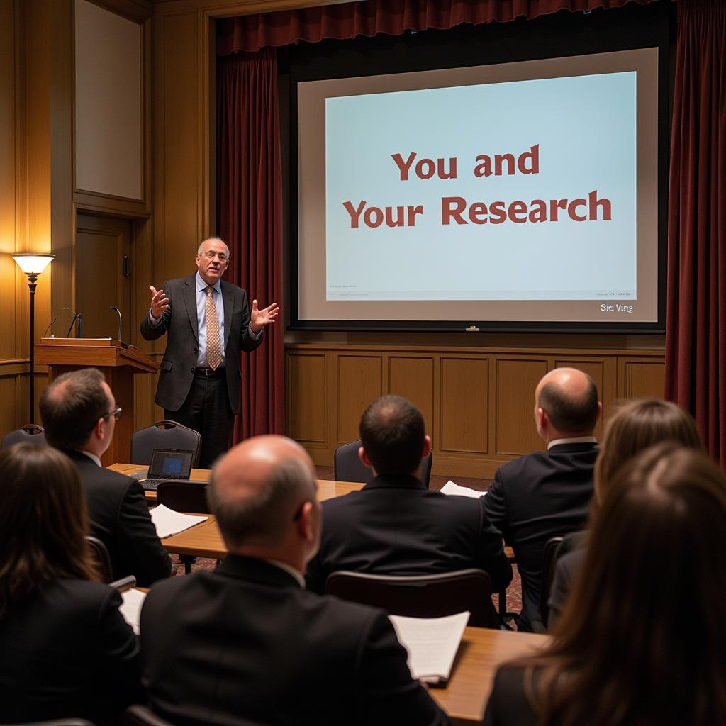 Richard Hamming delivering his lecture