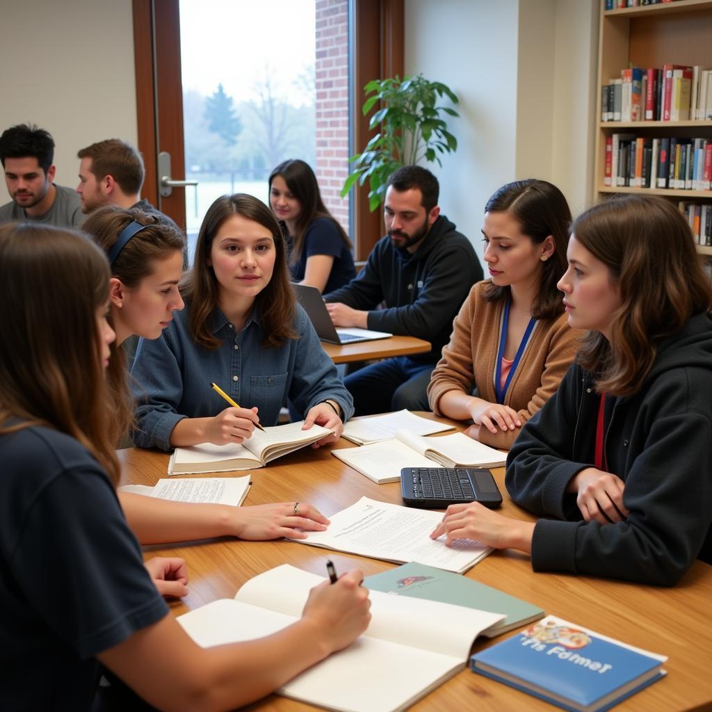 Students Discussing Sociology Research Paper Topics