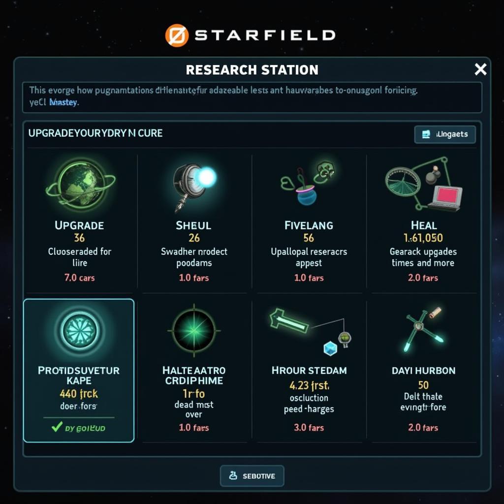 Starfield Research Station Upgrade