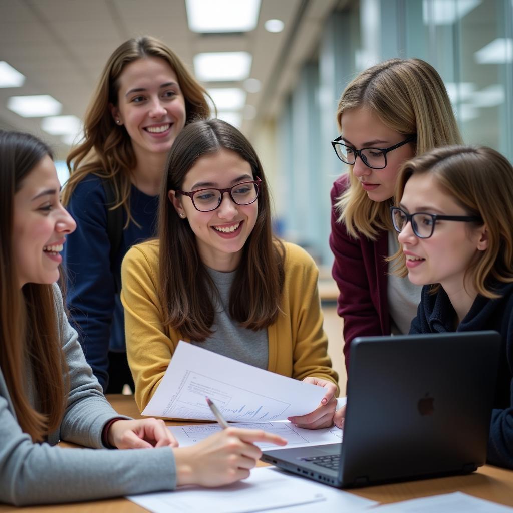 Students Studying Economics