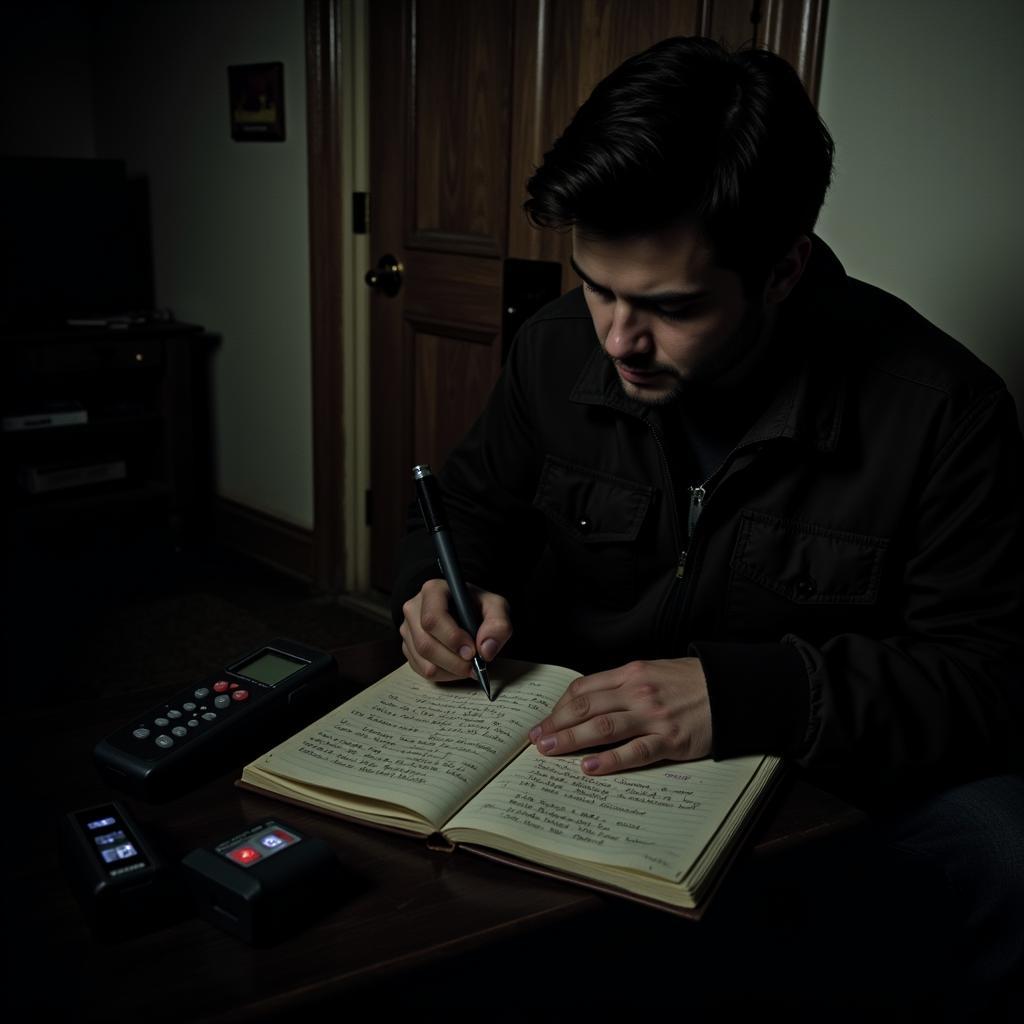 Substantive research in paranormal investigations involves meticulously documenting evidence and analyzing data.