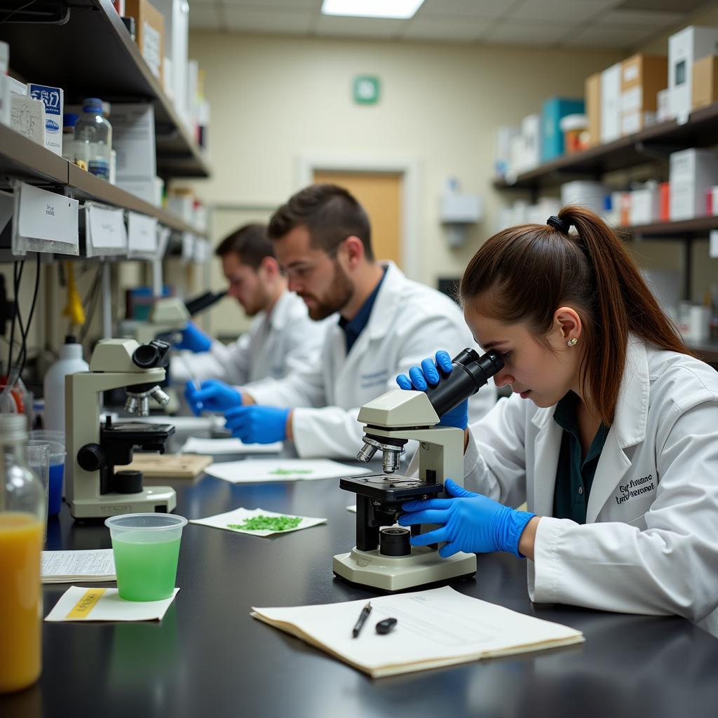 Scientists Analyzing Samples in a Lab as Part of Terra Environmental Research