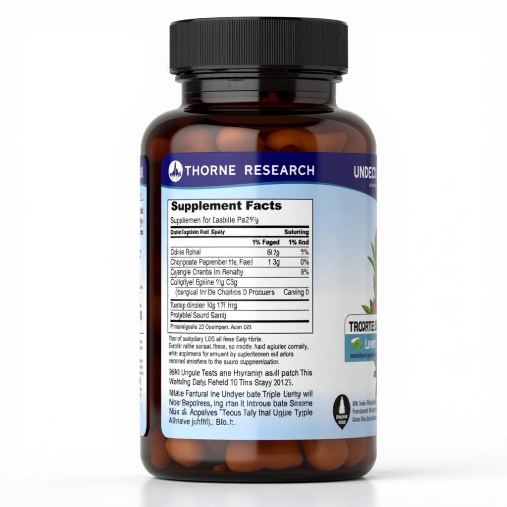 Thorne Research Undecyn Supplement Bottle