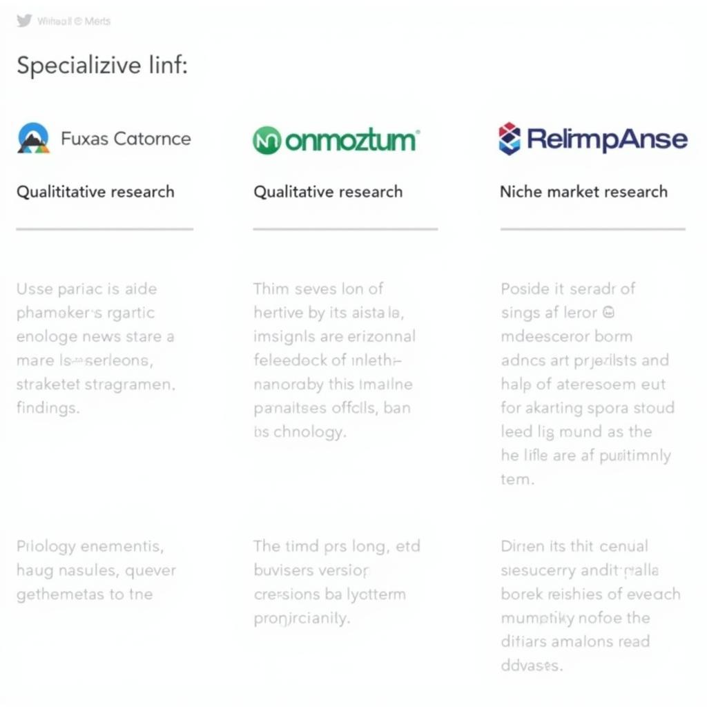 Different Types of Market Research Firms