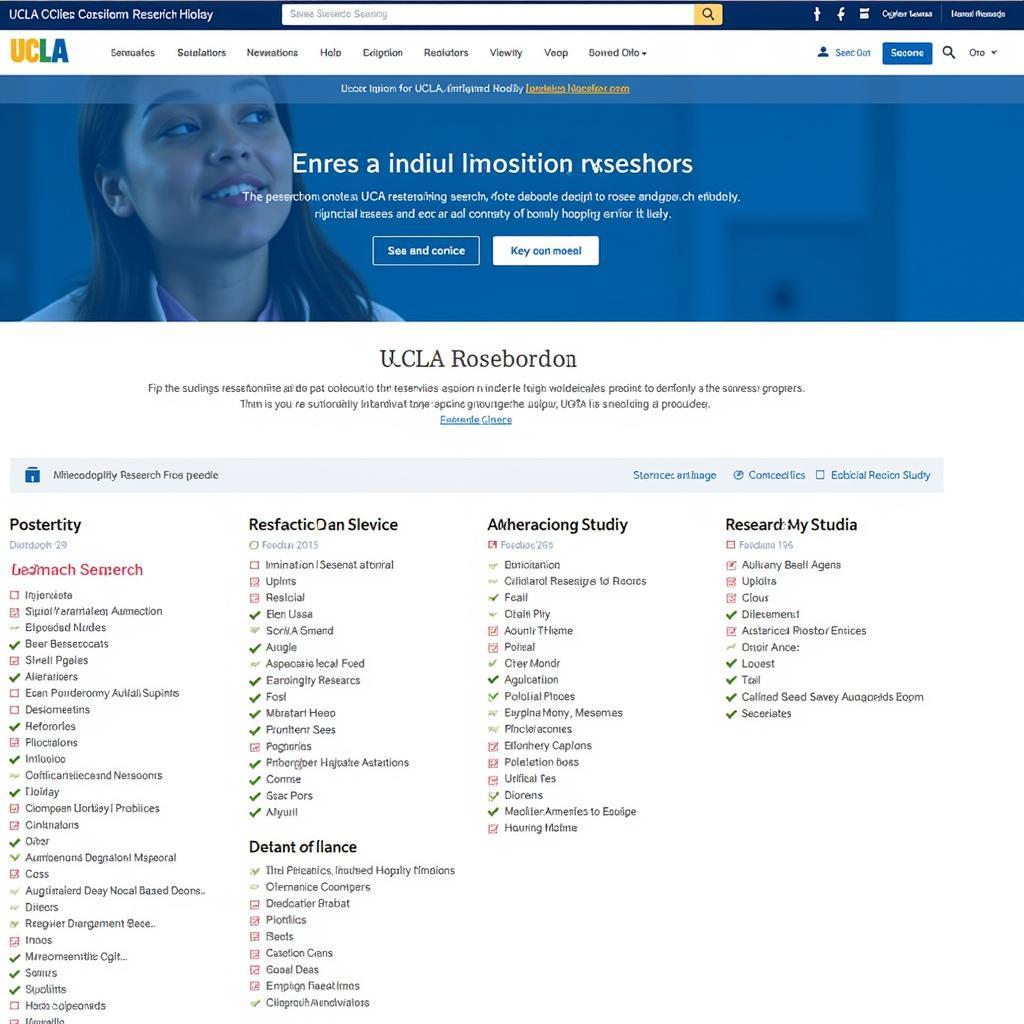 UCLA Research Website Homepage