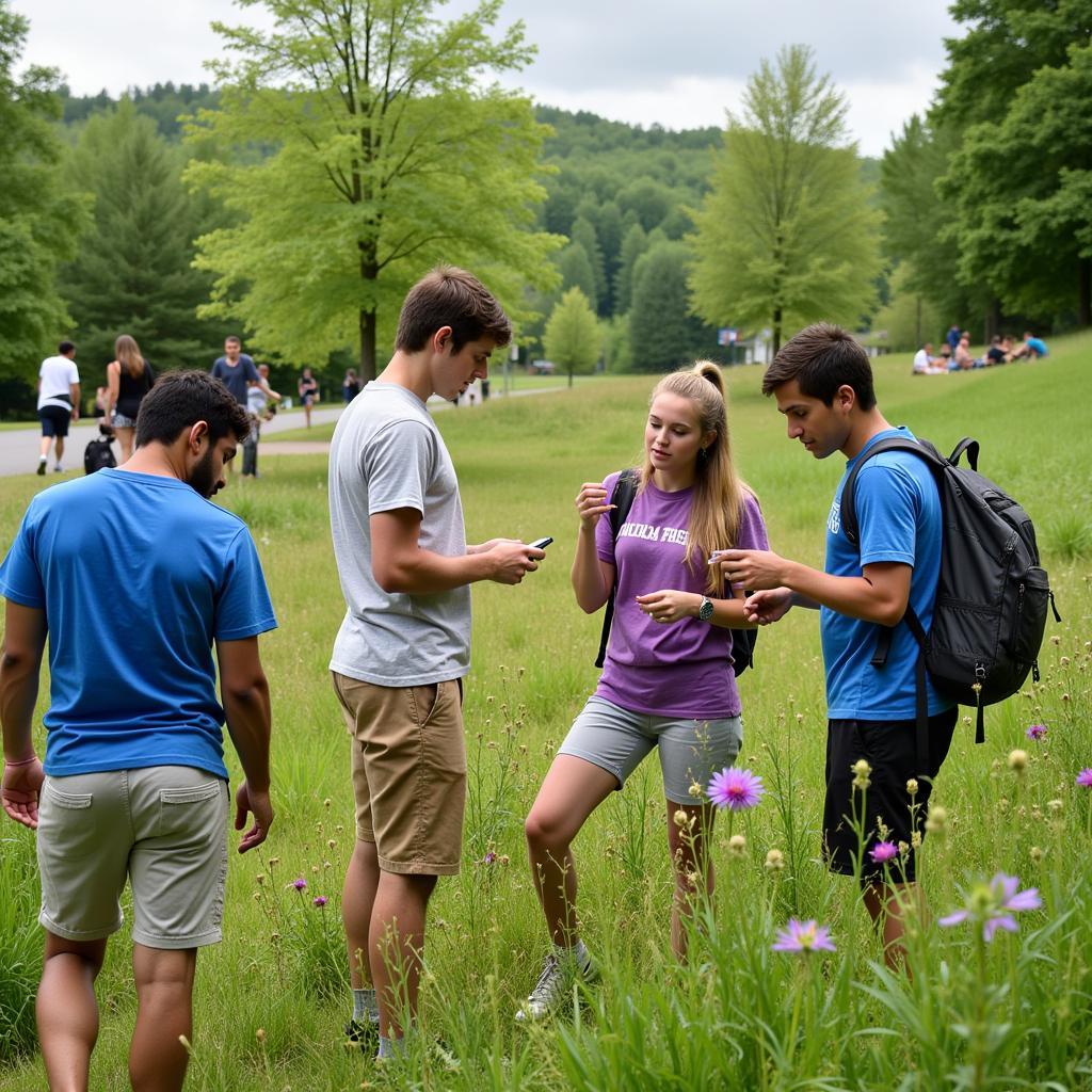 Students participating in a summer research program at UMD