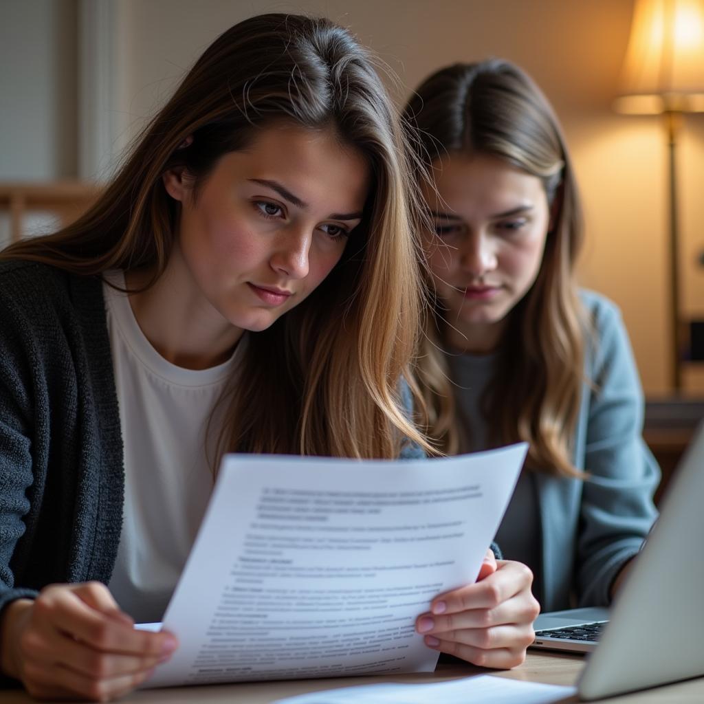 Undergraduate student submitting research to a journal