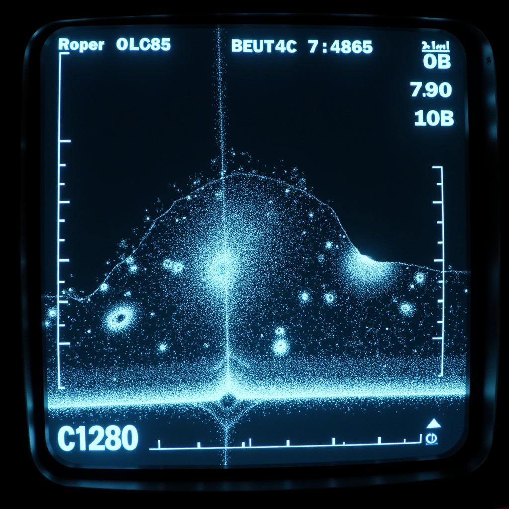 Underwater Sonar Reading Displaying Unusual Activity Near Judd Gregg Marine Research Center