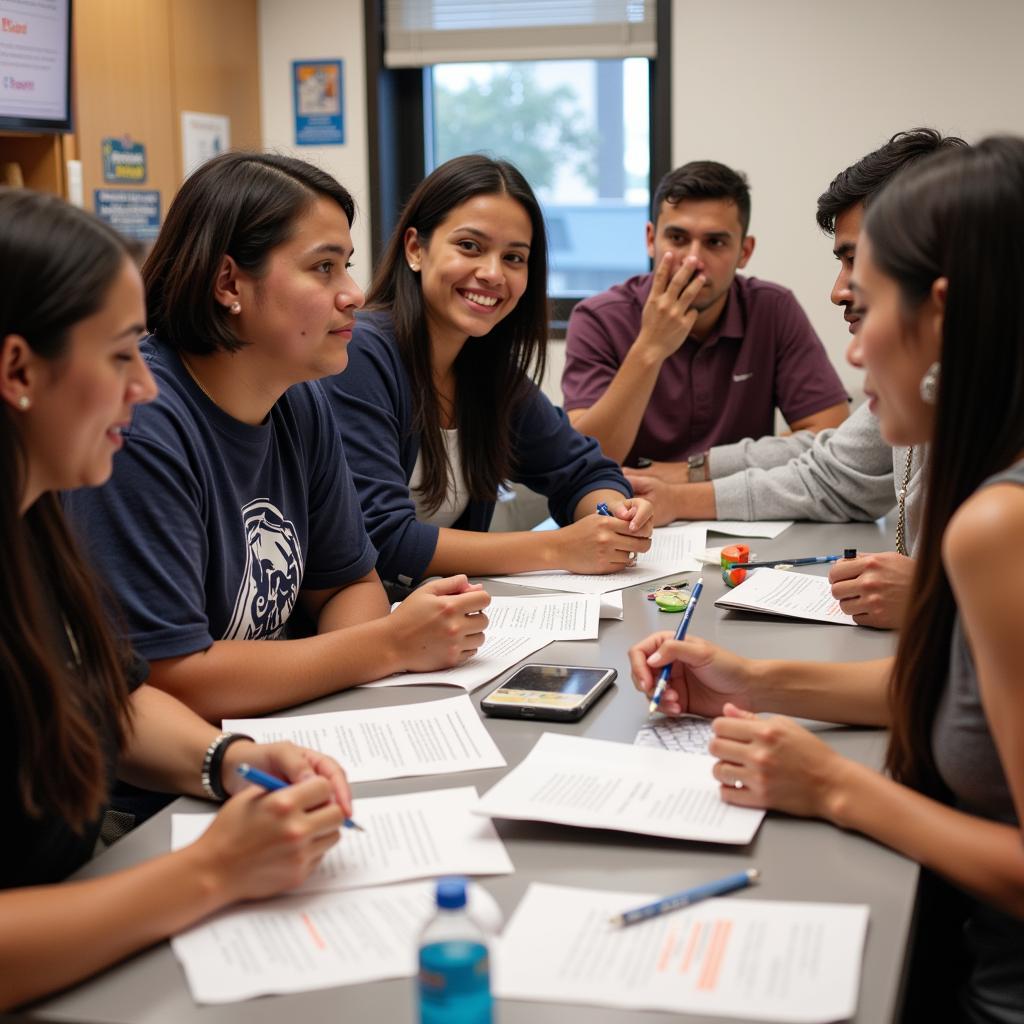 Participants Engaging in a Research Study at the University of Houston