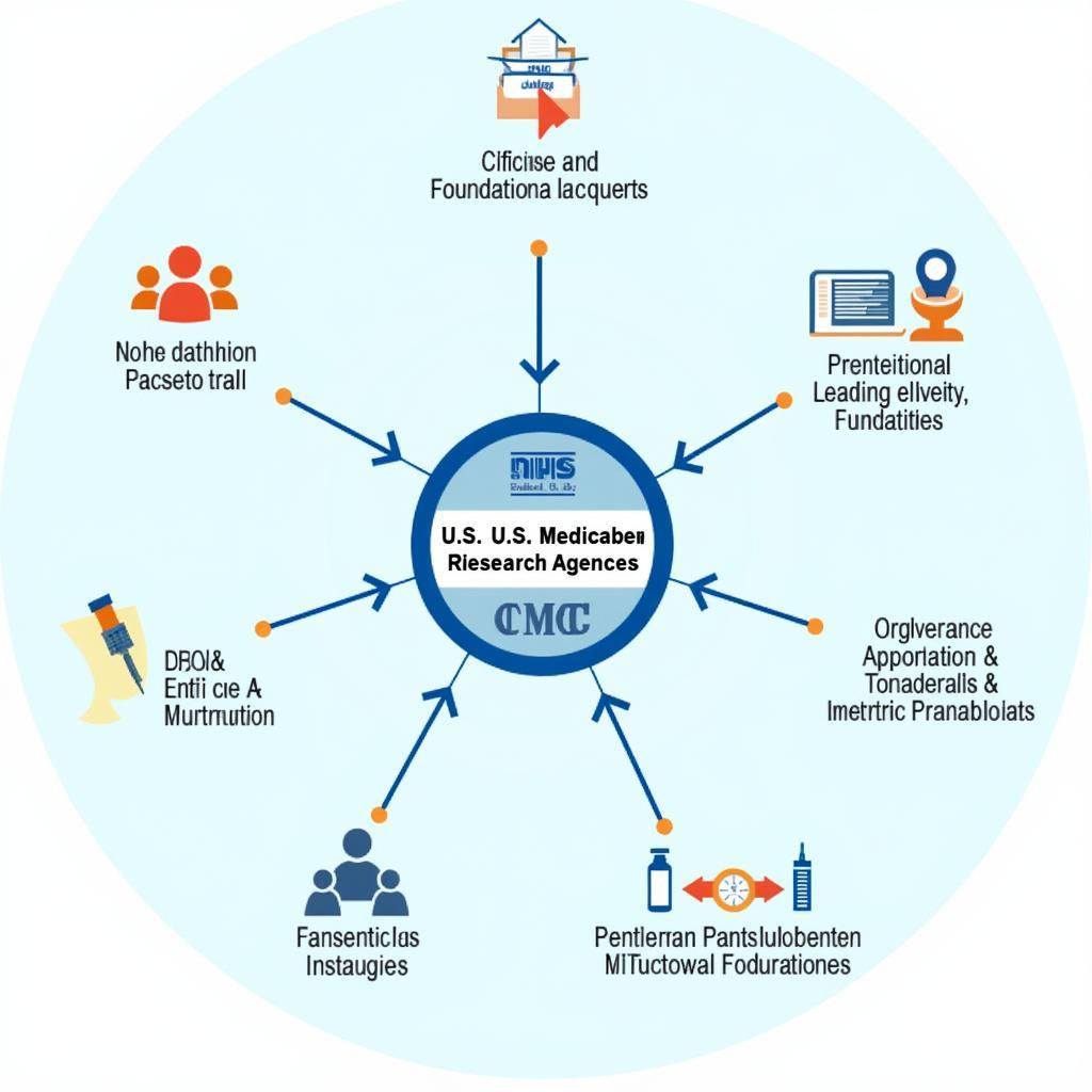 U.S. Medical Research Agency Network Diagram