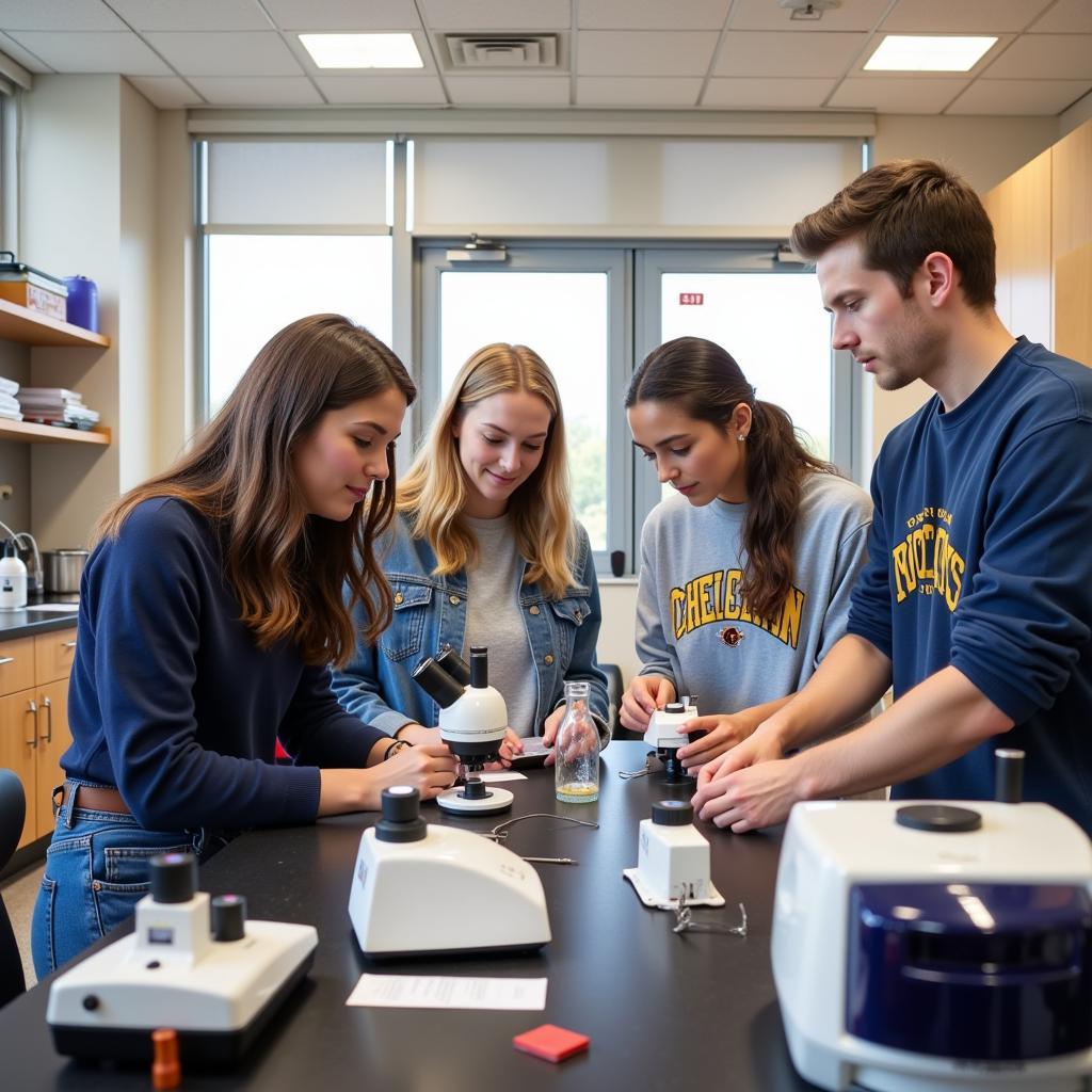 Students Conducting Research in a UVA Lab