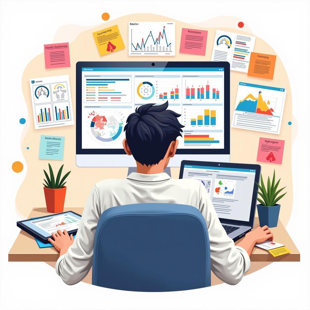 UX Researcher analyzing user data