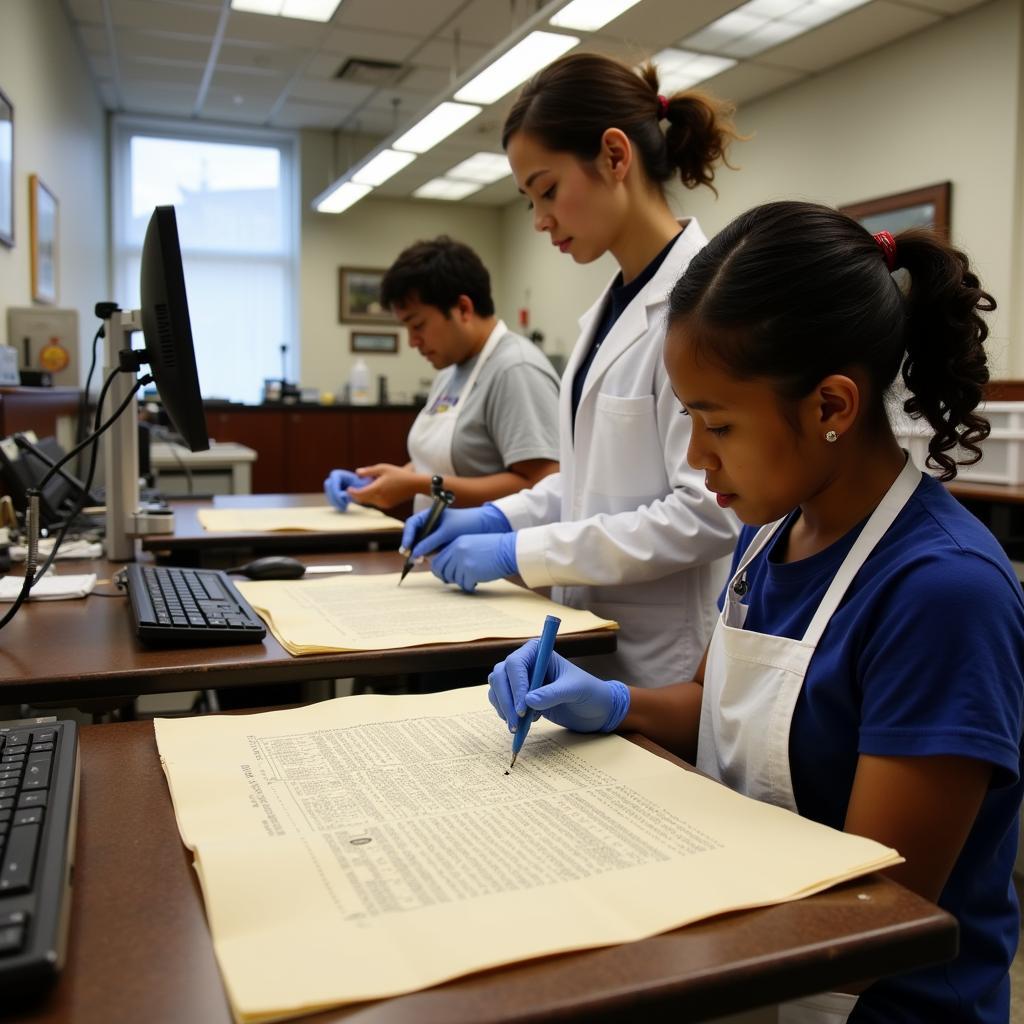 Document Preservation Lab at the Woodson Research Center