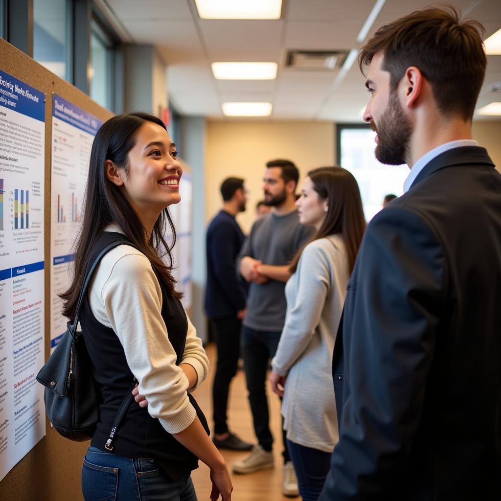 Yale Undergraduate Presenting Research Findings