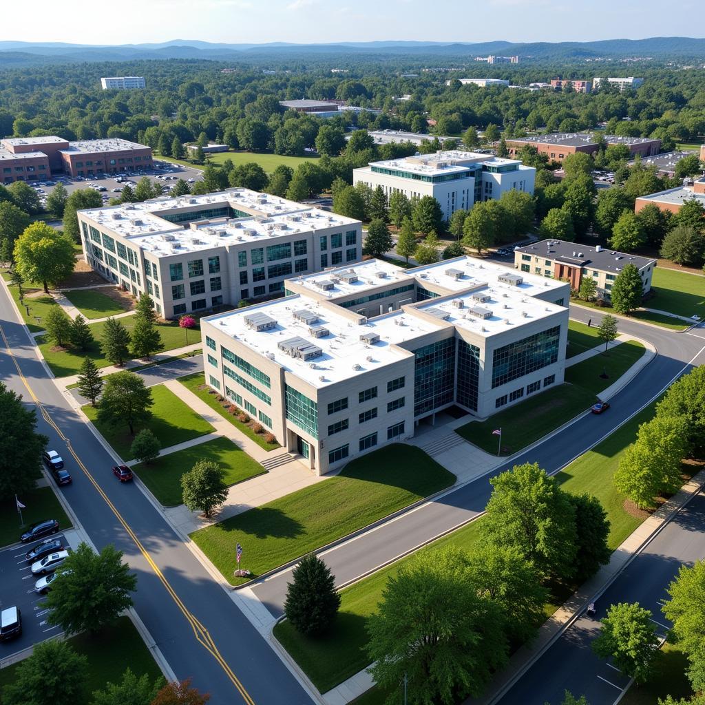 Aerial view of 1403 Research Blvd, Rockville, MD