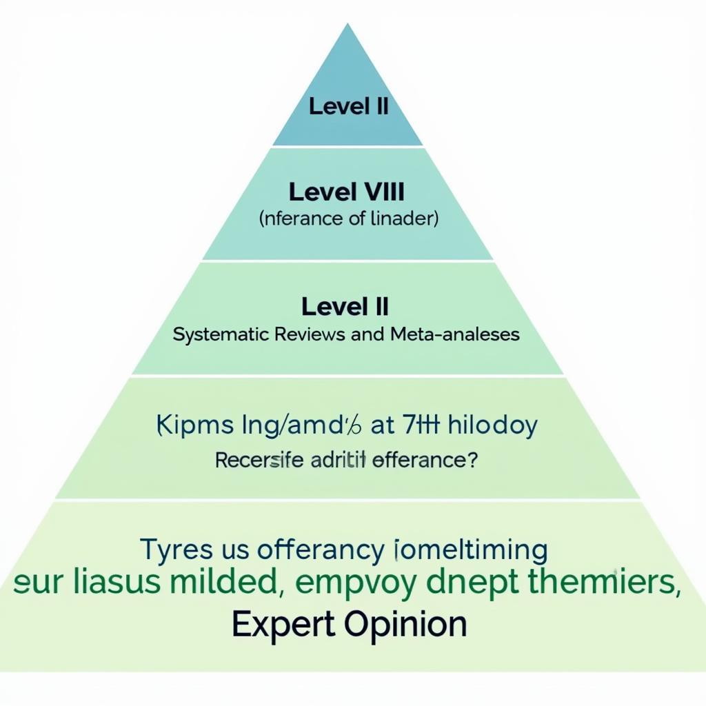 7 Levels of Evidence Pyramid in Nursing Research