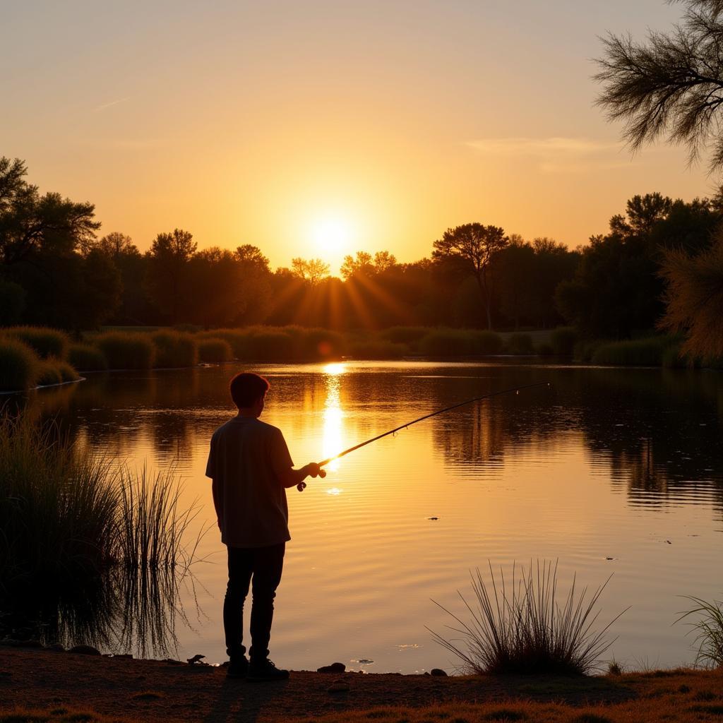 Fishing spot at ASU Research Park