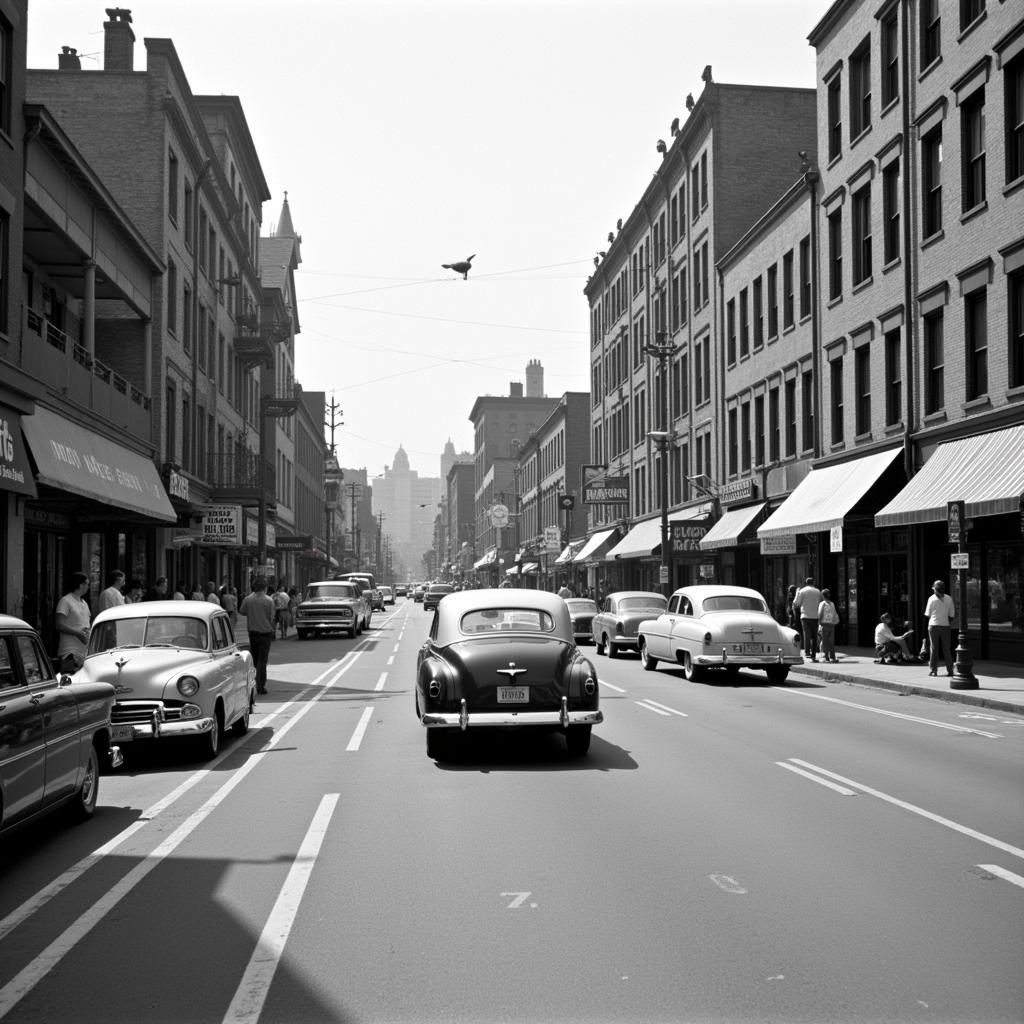 Auburn Avenue Street Scene 1950s