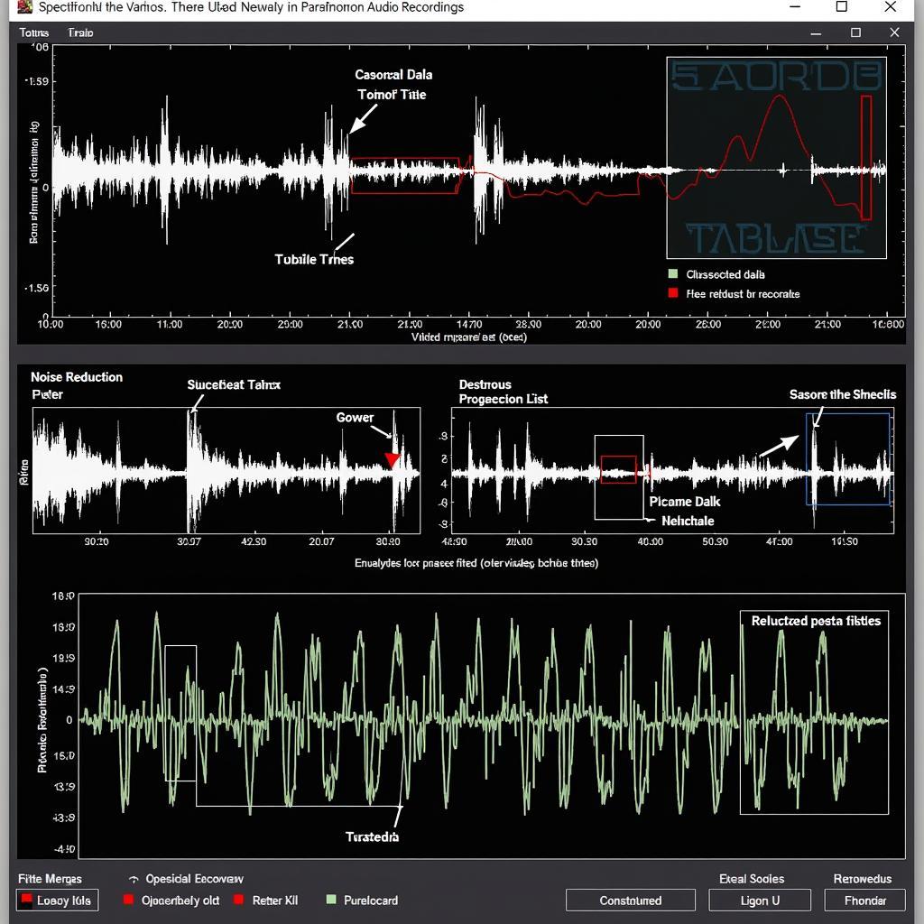 Software interface for analyzing paranormal audio recordings