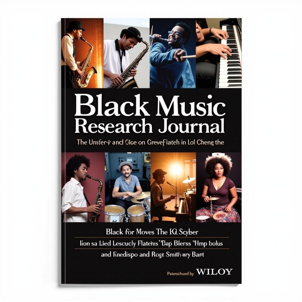 Cover of a Black Music Research Journal showcasing diverse musical genres and instruments