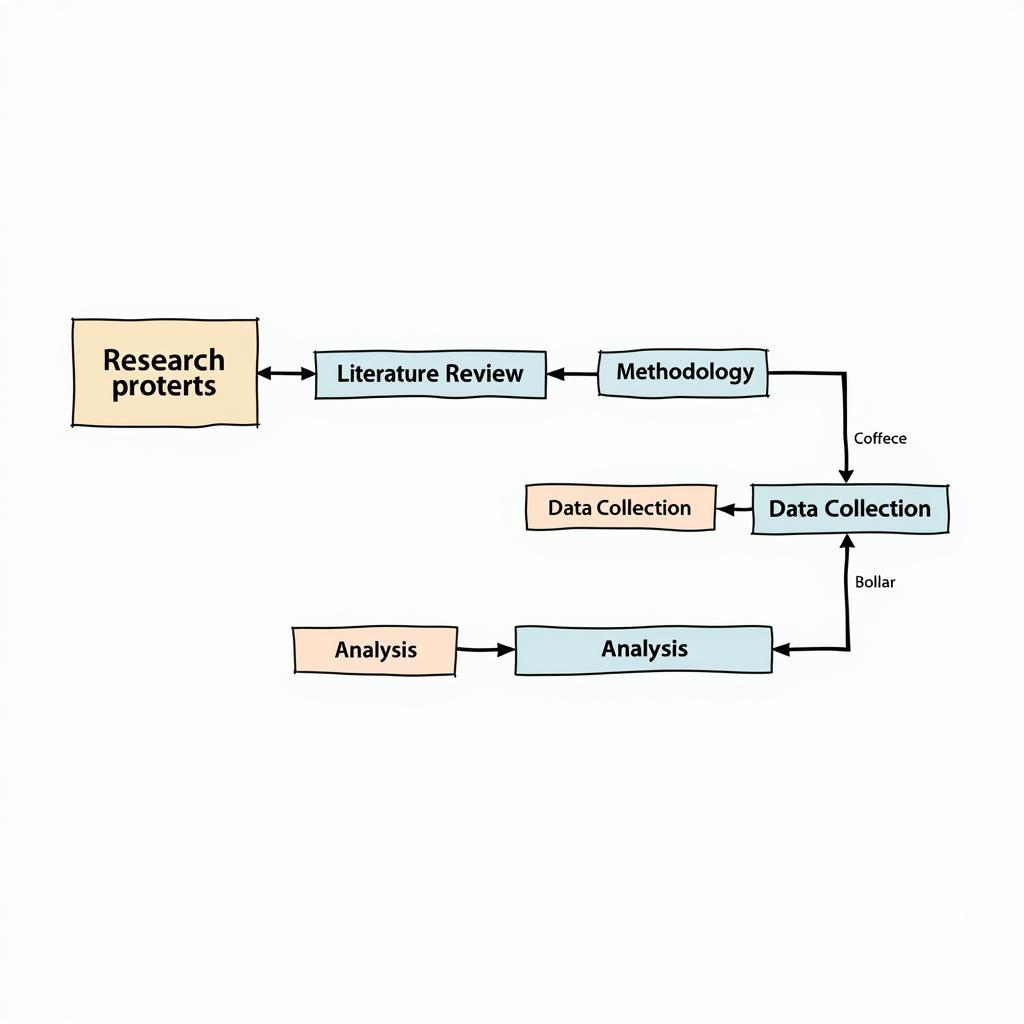 Business Management Research Process Flowchart