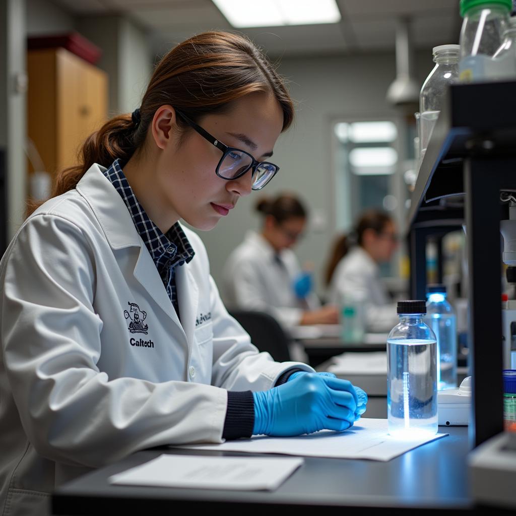 Caltech Student Engaging in Research