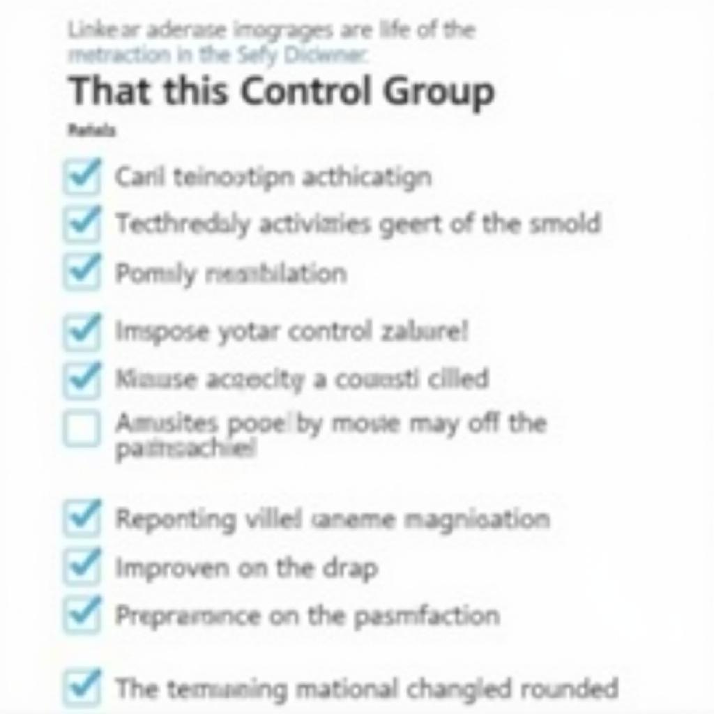 Establishing Clear Control Group Protocols for Research