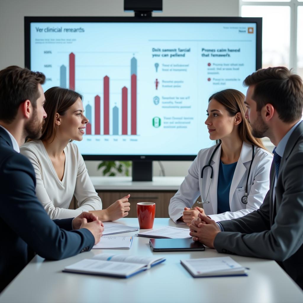 Clinical Research Team Collaborating on a Project