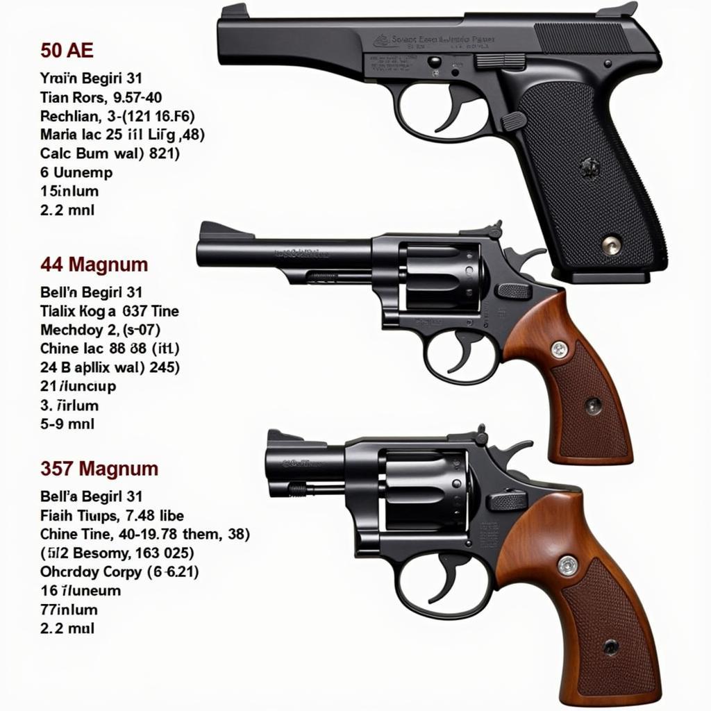 Comparing Different Desert Eagle Models