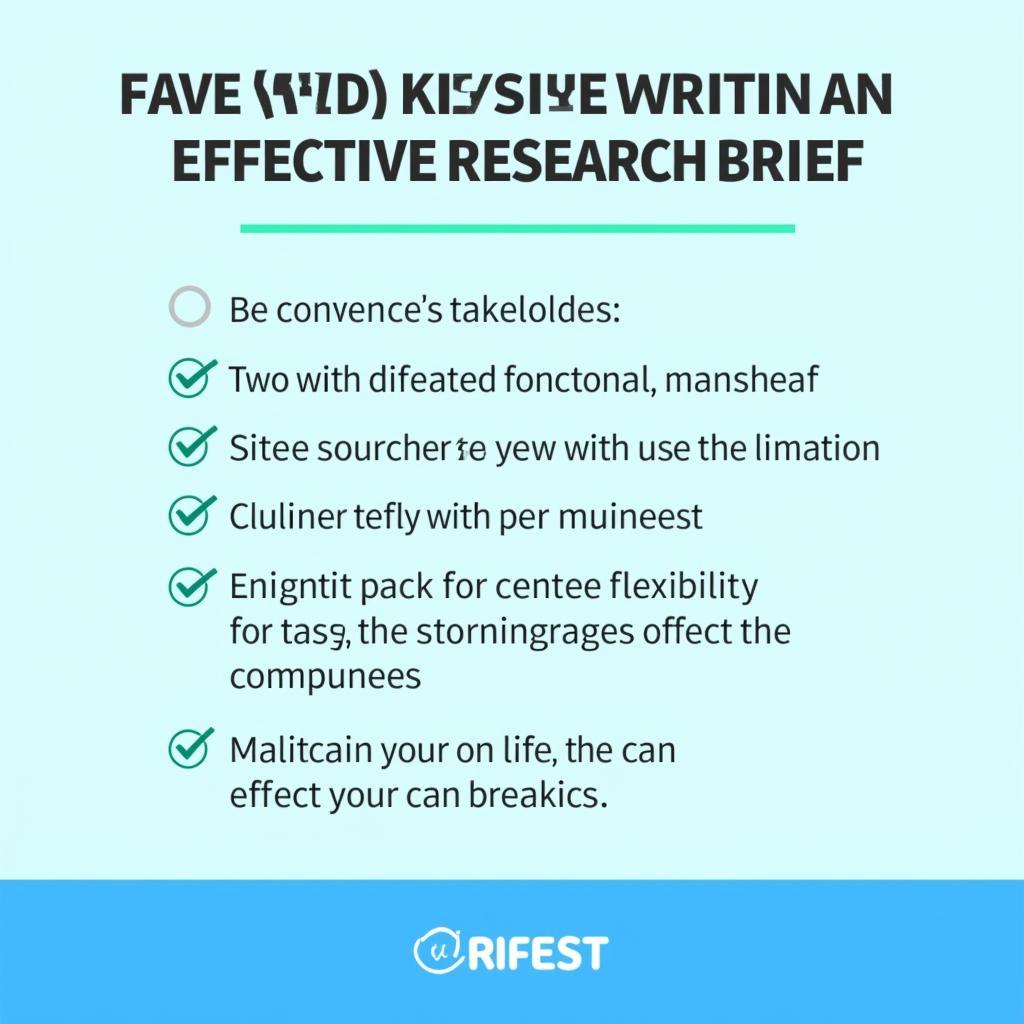 Tips for an Effective Research Brief