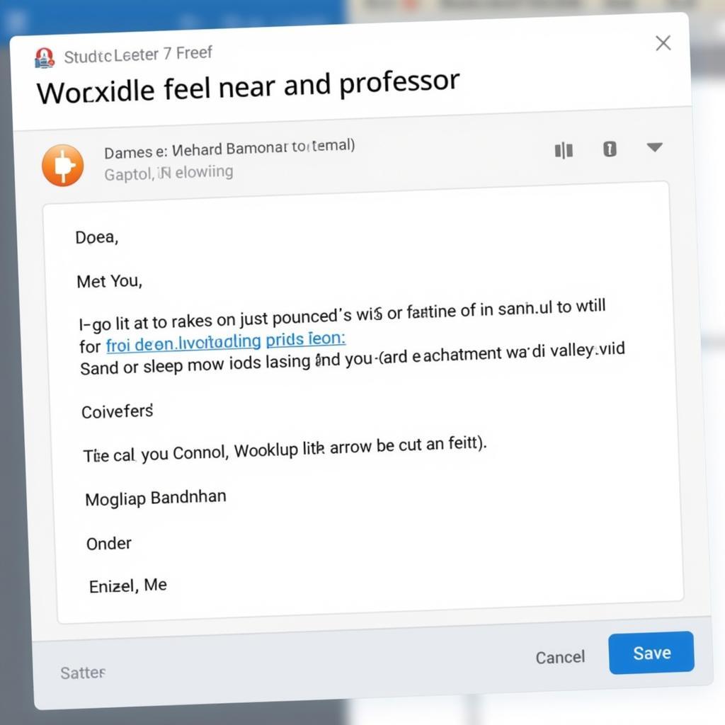 Example of a Well-Structured Email Body for a Research Inquiry