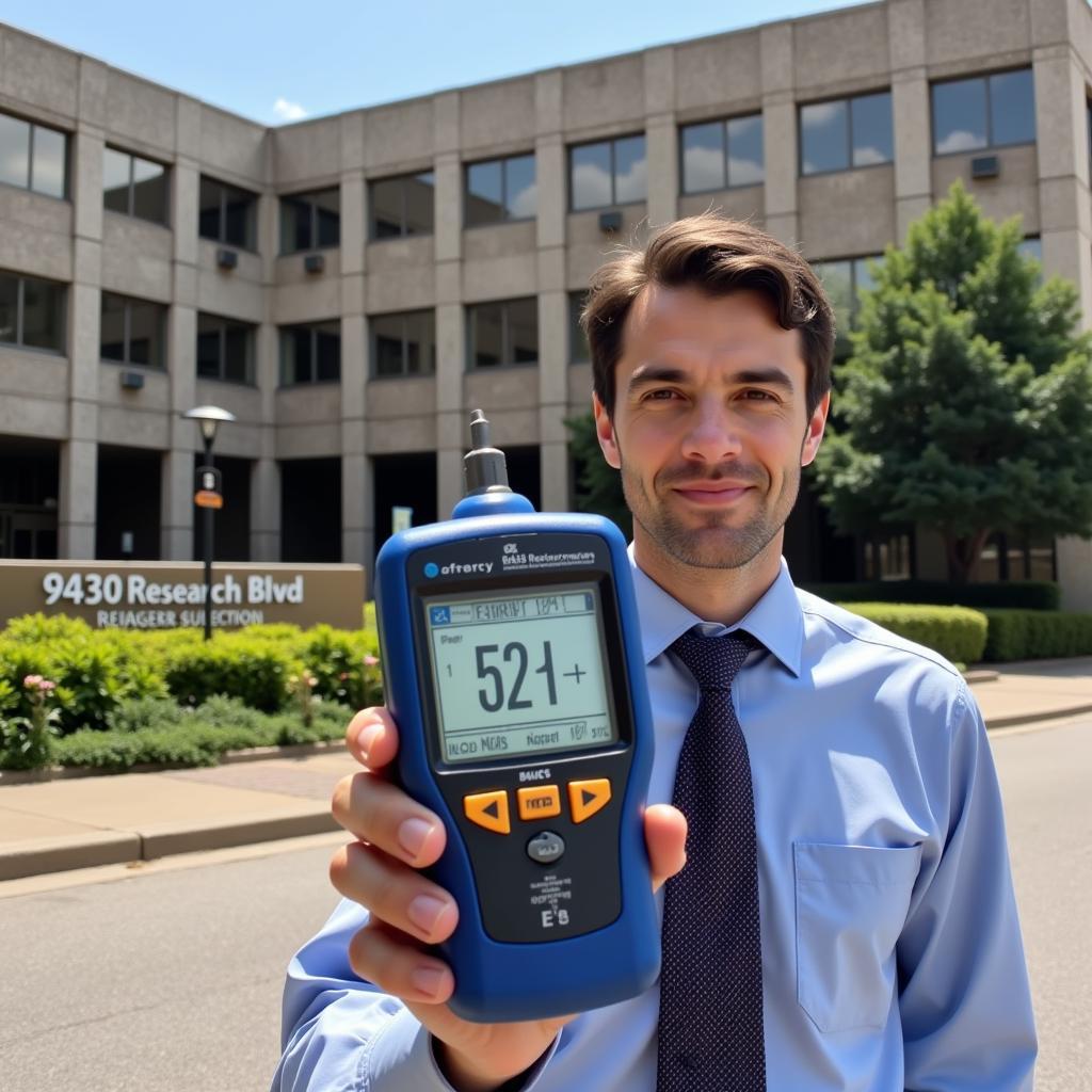 EMF Meter Reading at 9430 Research Blvd