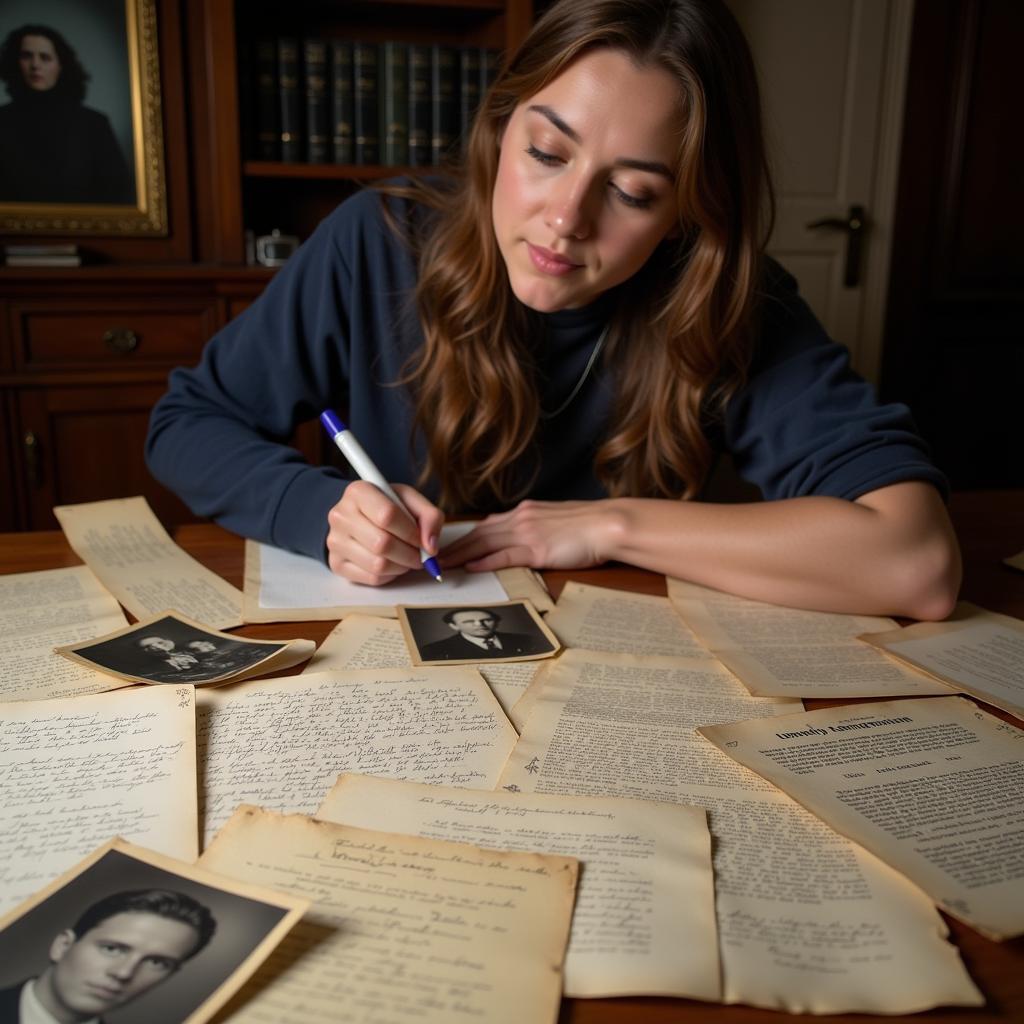 Entry Level Research Assistant Examining Documents