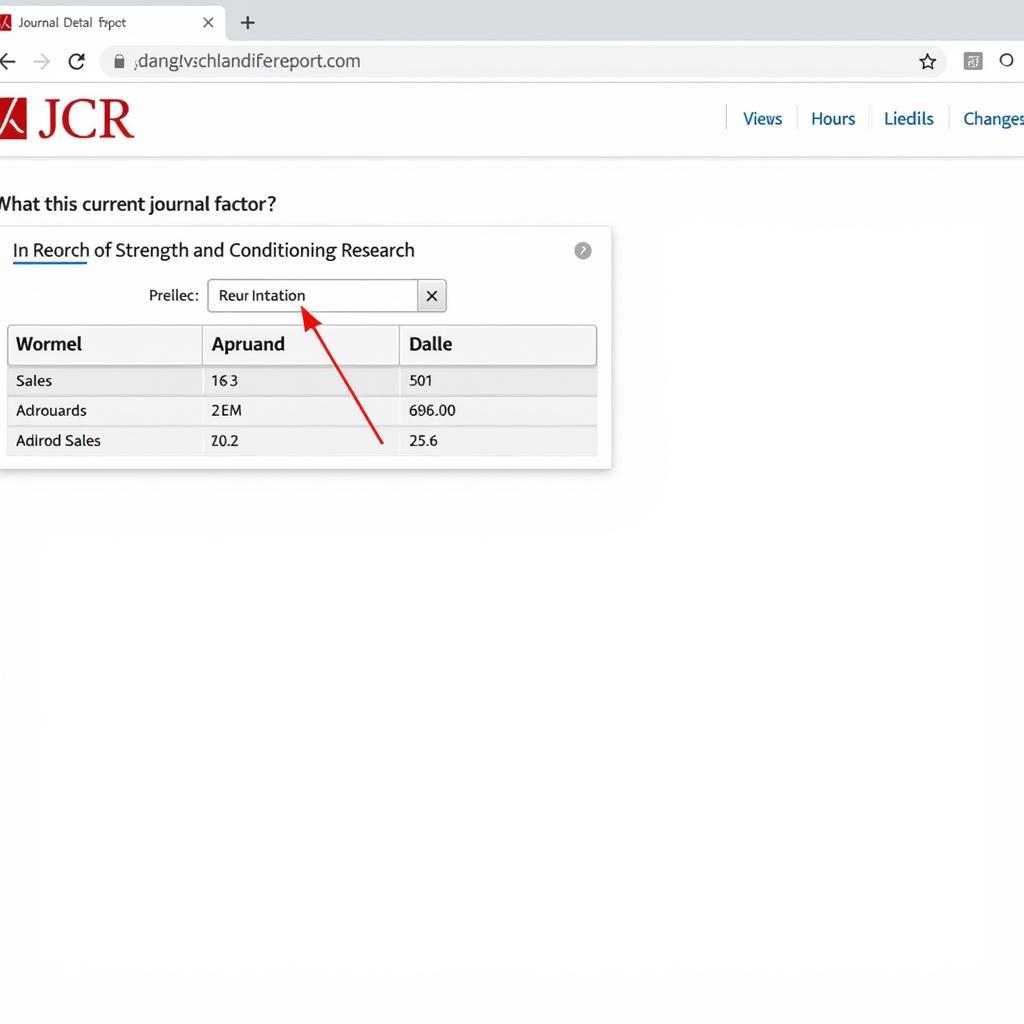 Finding the Impact Factor on Journal Citation Reports