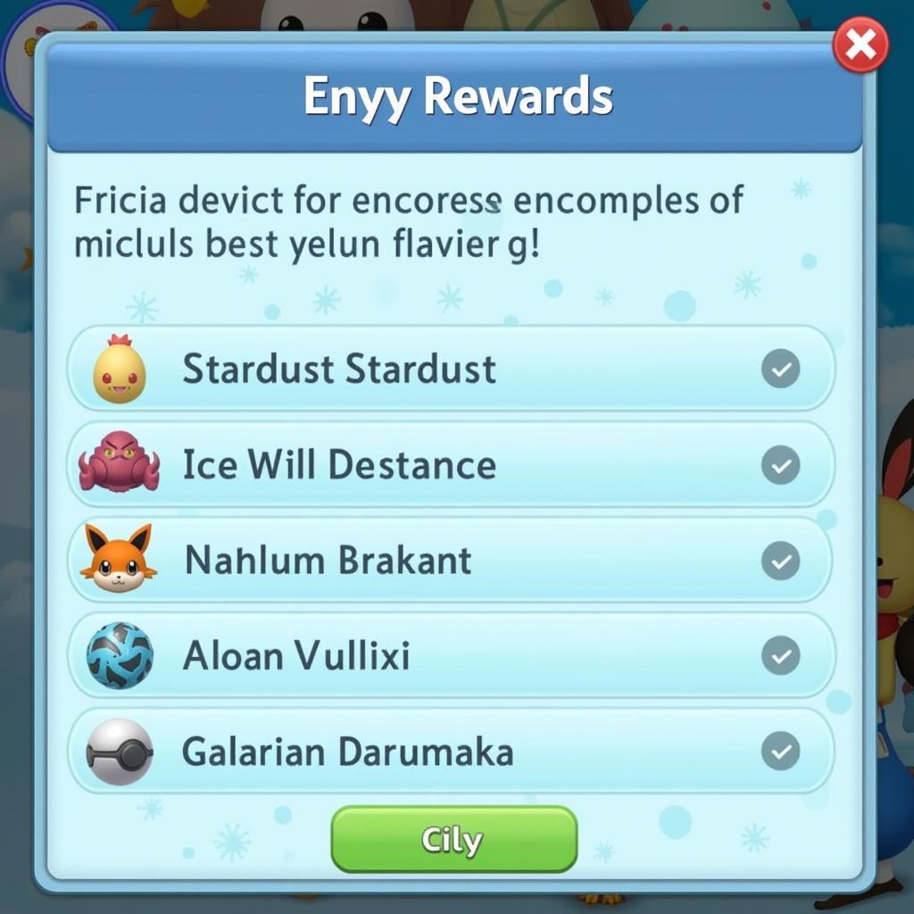 Pokemon Go Frosty Festivities Timed Research Rewards