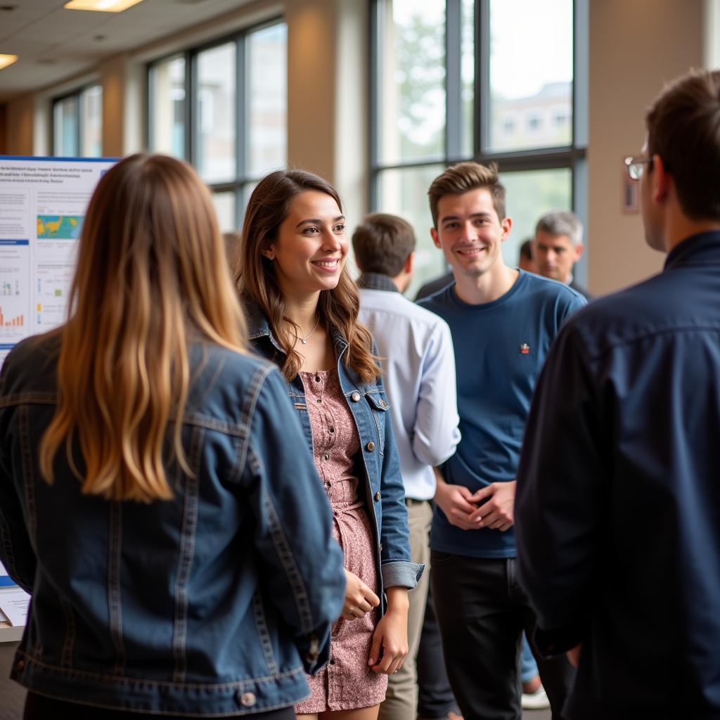 Georgetown Summer Research Student Presenting Research Findings