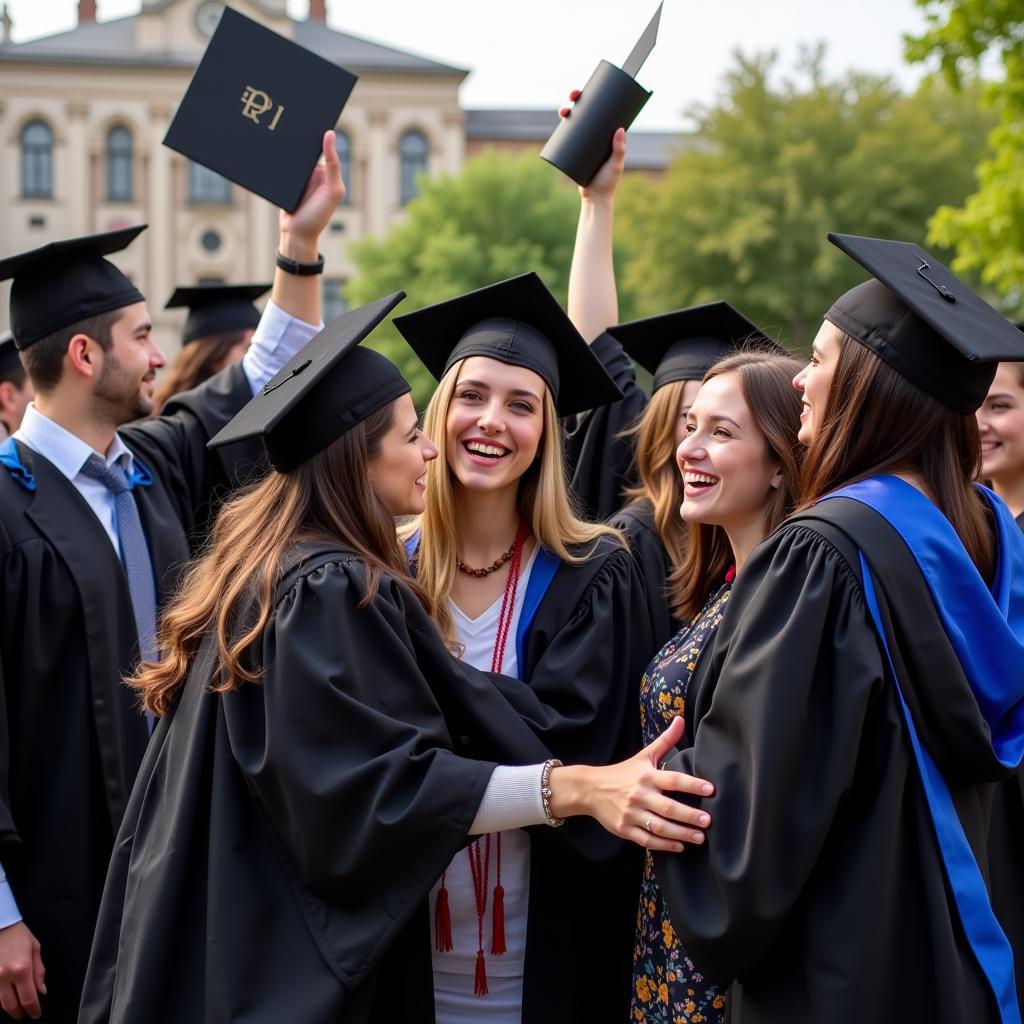 Graduates Celebrating Research Masters Completion