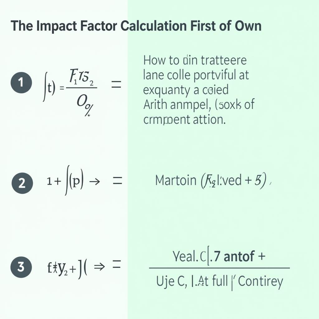 Impact Factor Calculation Example