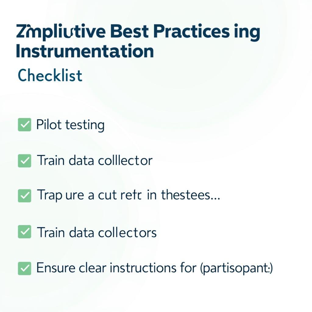 Instrumentation Best Practices