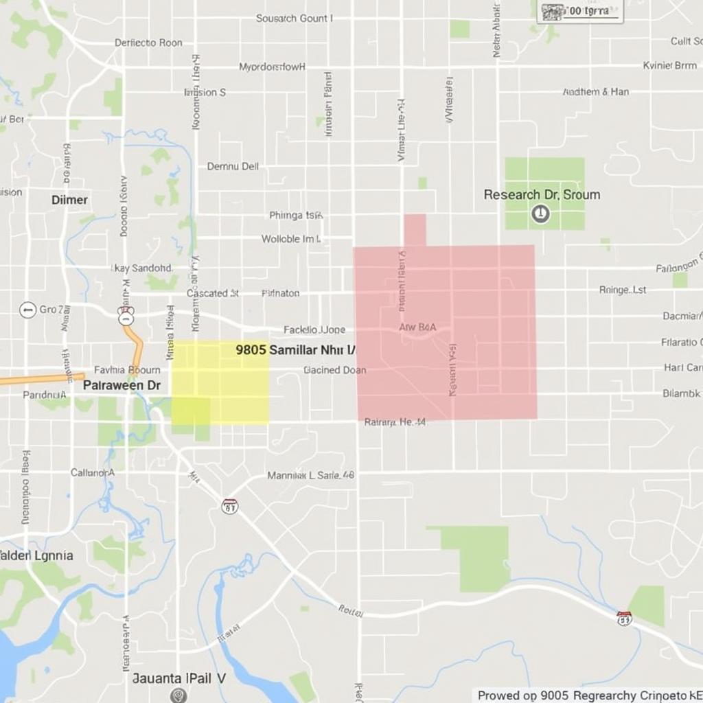 Map of Irvine, CA highlighting potential paranormal hotspots