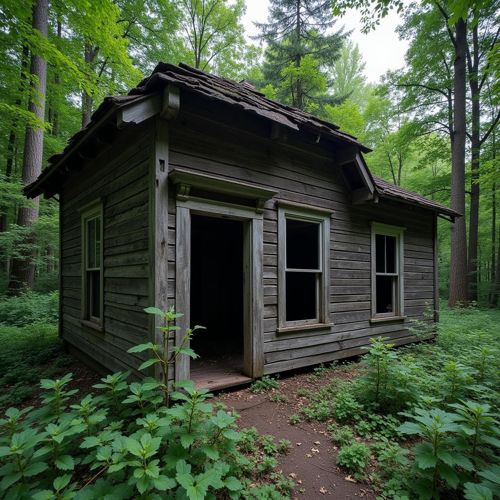 Abandoned Cabin in Jericho Research Forest