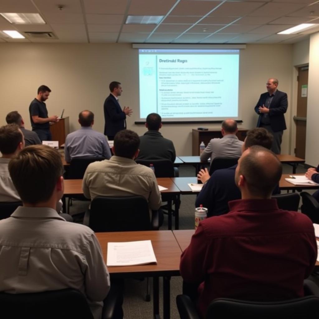 Farmers participating in a workshop at Kearney Agricultural Research and Extension Center