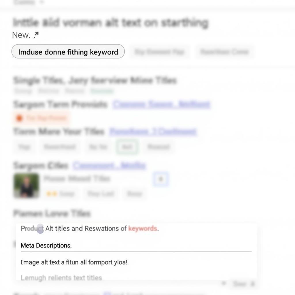 Keyword Optimization on Ecommerce Website