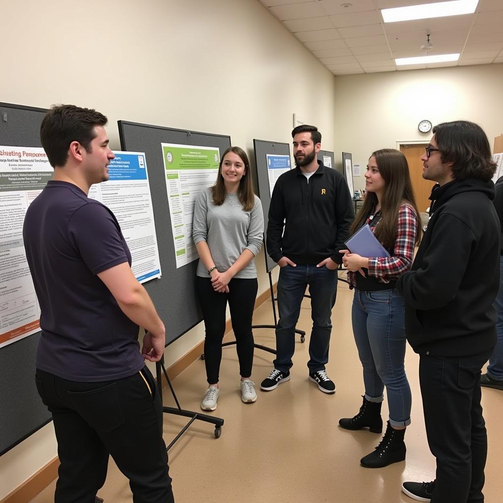 Students Presenting Research at La Verne NSD Research Day