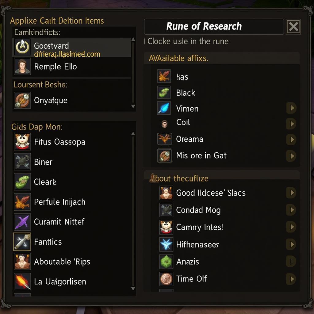 Crafting with the Rune of Research in Last Epoch