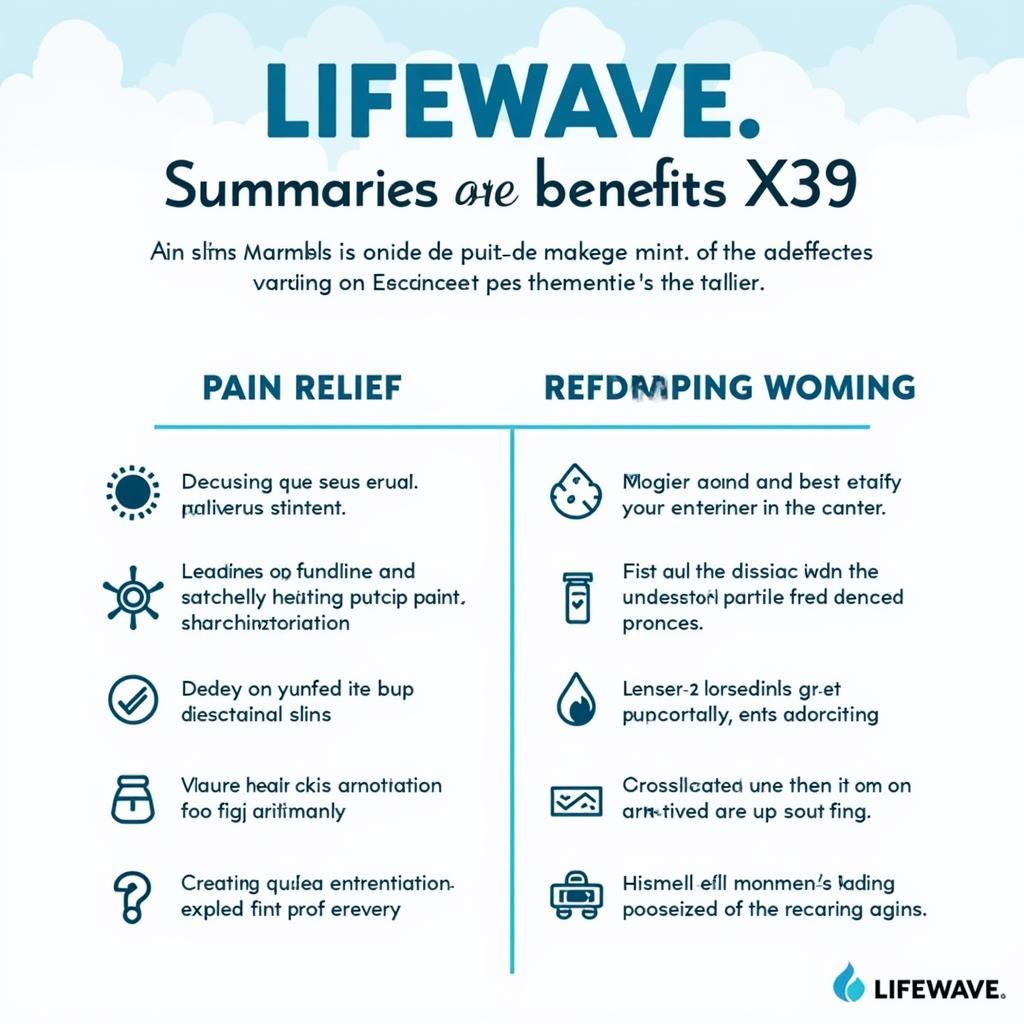 Lifewave X39 Benefits and Side Effects Infographic