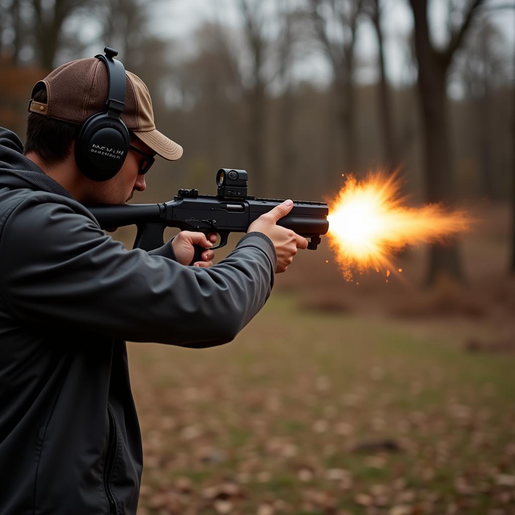 Magnum Research BFR 12 Gauge Being Fired