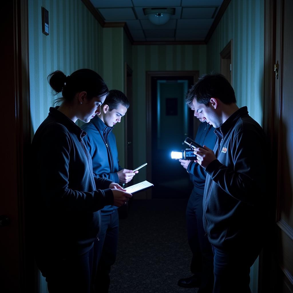 McBride Research Team Conducting a Paranormal Investigation