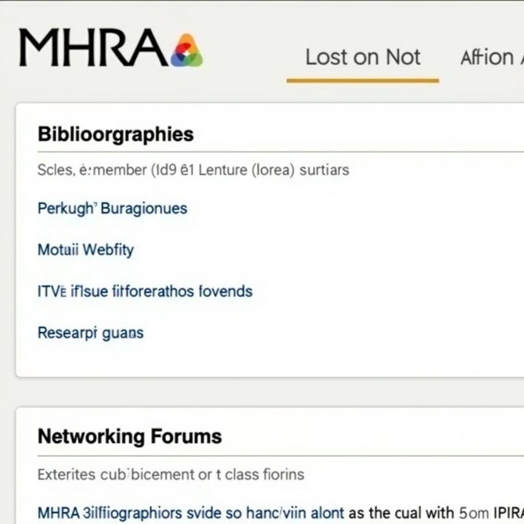 MHRA Online Resources Database